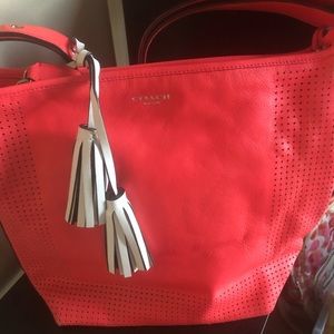 Beautiful leather coach new w out tags